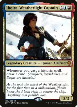 1x Jhoira, Weatherlight Captain - Foil - Prerelease Promo Moderate Play, English - Image 1