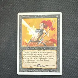 Magic: The Gathering Paralyze Revised Signed by Anson Maddocks - Image 1