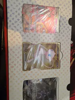 Pokemon TCG 151 UPC Promo Set Mew 053 Mewtwo 052 Metal Mew 205 on sleeve. - Image 3