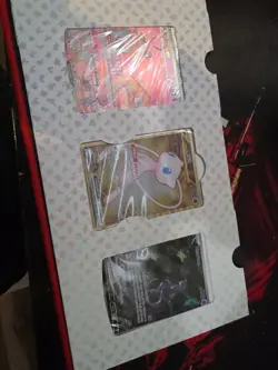 Pokemon TCG 151 UPC Promo Set Mew 053 Mewtwo 052 Metal Mew 205 on sleeve. - Image 4