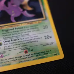 2001 Pokemon Neo Revelation Crobat Holo #4/64 - Image 3