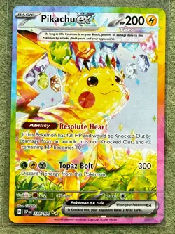Pokemon TCG Pikachu EX 238/191 Special Illustration Rare Surging Sparks NM - Image 1