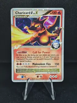 STUNNING 2009 Pokemon Supreme Victors Charizard [G] LV.X 143/147 Holo Rare NM - Image 1