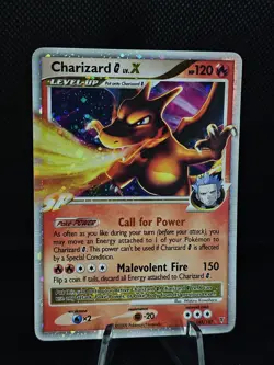 STUNNING 2009 Pokemon Supreme Victors Charizard [G] LV.X 143/147 Holo Rare NM - Image 2
