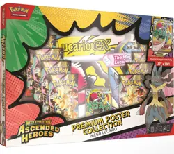 Pokemon Mega Evolution Ascended Heroes Premium Poster Collection Lucario - Image 1