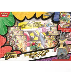 Pokemon Mega Evolution Ascended Heroes Premium Poster Collection Lucario - Image 3