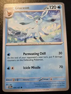 Glaceon 054/167 Uncommon Scarlet & Violet: Twilight Masquerade Pokemon TCG - Image 1
