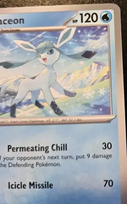 Glaceon 054/167 Uncommon Scarlet & Violet: Twilight Masquerade Pokemon TCG - Image 3