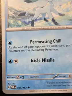 Glaceon 054/167 Uncommon Scarlet & Violet: Twilight Masquerade Pokemon TCG - Image 4