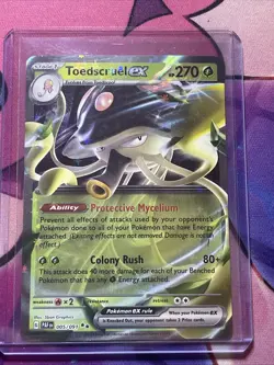 TOEDSCRUEL EX 005/091 PALDEAN FATES POKEMON (DOUBLE RARE, NM) - Image 1