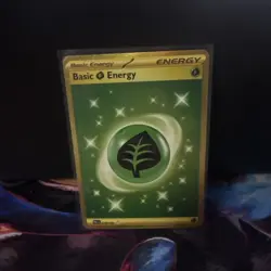 Pokemon TCG Basic Grass Energy 278/193 Holo Hyper Rare Paldea Evolved - Image 1