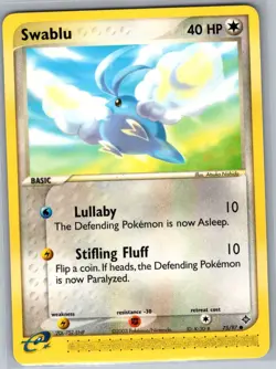Swablu 75/97 Non Holo Dragon - Pokemon Card - NM - Image 1