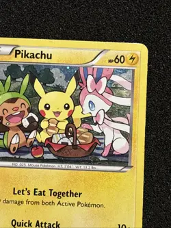2016 Pokemon TCG Pikachu XY95 XY PROMO Holo Card LP - Image 5