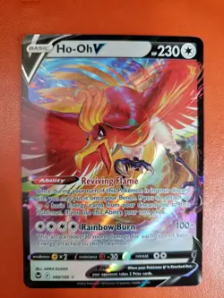 Pokemon TCG Ho-Oh v Silver Tempest Holo Ultra Rare Card 140/195 - Image 1