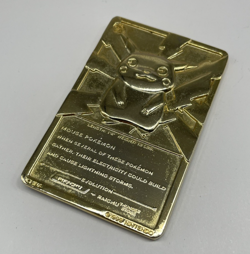 Pokemon 23k Gold Plated Pikachu Trading Card 1999 Collectable Vintage - Image 1