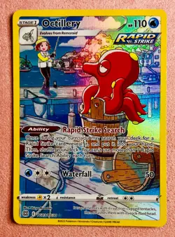 Octillery TG03/TG30 | Brilliant Stars | Pokemon TCG Card | NM (Poorly Cut) - Image 1