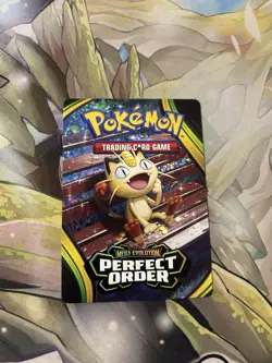 Pokemon TCG Perfect Order Trainer Tips Art Card MEOWTH NM - Image 1