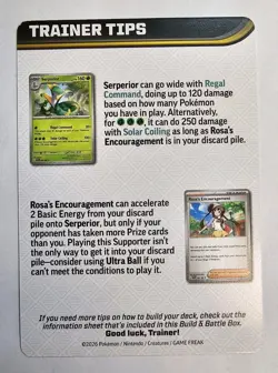 Mega Zygarde ex Trainer Tips Card from ME03: Perfect Order Build and Battle - Image 2