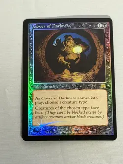 MTG FOIL Cover of Darkness Onslaught Magic the Gathering - Image 1