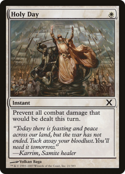 Holy Day #21 (MP) 10th Edition 10E Magic MTG - Image 1