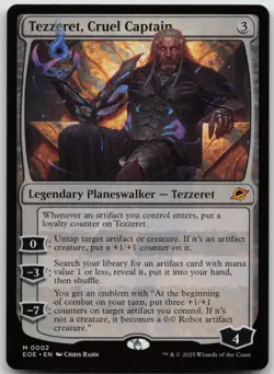 Tezzeret, Cruel Captain Edge of Eternities 2 NM M - Image 1