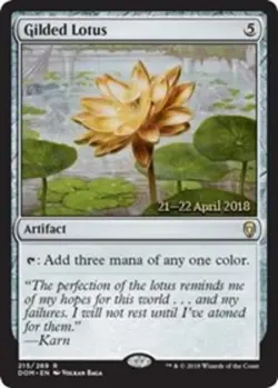 1x Gilded Lotus - Foil - Prerelease Promo NM-Mint, English Prerelease Promos MTG - Image 1