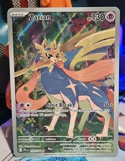 Pokemon Zacian 100/094 Phantasmal Flames Illustration Rare Holo NM - Image 1