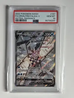 Pokemon Origin Forme Palkia V Astral Radiance Full Alt Art #167 PSA 10 Gem Mint - Image 1