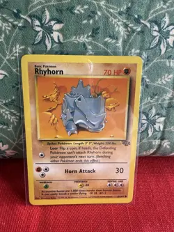 Pokemon Rhyhorn Jungle 61/64 NM (1) - Image 1