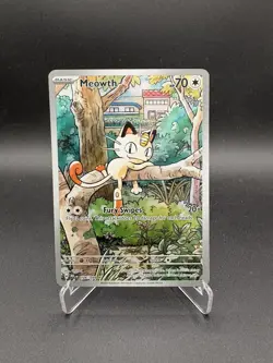 Pokemon Meowth 106/094 - Phantasmal Flames Illustration Rare 2025 - NM - Image 1
