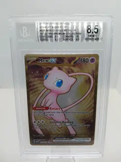 2023 Pokemon Promos Scarlet & Violet 151 MEW #205 EX Gold Metal UR Bgs 8.5 Ultra - Image 1