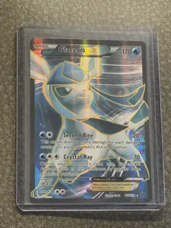 Pokemon TCG Glaceon EX Full Art Ultra Rare Holo Fates Collide 116/124 - NM - Image 1