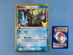 Pokemon 25th Anniversary Jumbo Mimikyu Black Star Promo SWSH136 - NM - Image 1