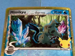 Pokemon 25th Anniversary Jumbo Mimikyu Black Star Promo SWSH136 - NM - Image 4