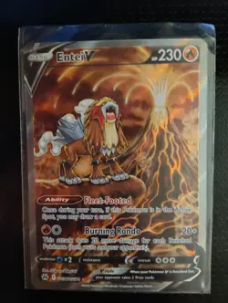 POKEMON TCG Entei V Crown Zenith Galarian Gallery GG36/GG70 - NM - Image 1