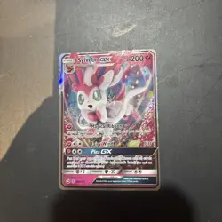 Sylveon GX 92a/145 Alternate Art Pokemon Guardians Rising Sun & Moon Near Mint - Image 1