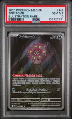 Spiritomb Pokemon Meg En-Mega Evolution 148/132 PSA 10 - Image 1