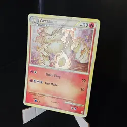 Pokemon TCG Arcanine Heartgold Soulsilver 1/123 Holo Holo Rare - Image 1