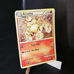 Pokemon TCG Arcanine Heartgold Soulsilver 1/123 Holo Holo Rare - Image 2