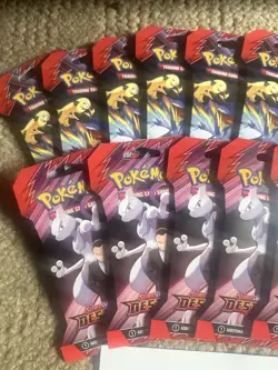 Pokemon TCG Scarlet And Violet Destined Rivals Hanger Booster Pack Lot 16 Packs - Image 2