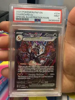 2024 POKEMON PAF EN-PALDEAN FATES #234/091 CHARIZARD EX SIR PSA 9 MINT - Image 1