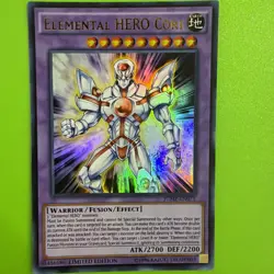 Yugioh Elemental Hero Core Jump White Dot Misprint - Image 1
