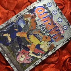 Naruto Sakura & SASUKE NARUTO Silver Anime GODDESS WAIFU Girl ACG Holo Card - Image 4