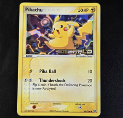 Pikachu 60/106 EX Emerald 2005 Reverse Holo Pokemon Card TCG - Image 1