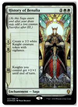 MTG Foil History of Benalia - Prerelease Cards Moderately Played English - Image 1