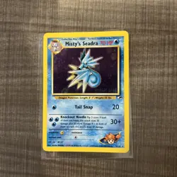 Pokemon TCG Misty's Seadra Prerelease Holo Card 9/132 Promo - Image 1