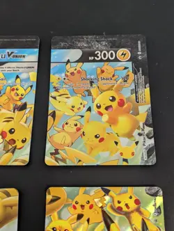 Pikachu V-Union PROMO Set of All 4 Cards SWSH139-142 NM Pokemon Nintendo M9253 - Image 3
