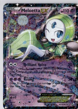 Meloetta EX RC11/RC25 Legendary Treasures Radiant Collection NM/LP Pokemon Card - Image 1