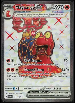 Magcargo ex 191/167 Ultra Rare Twilight Masquerade Pokemon Card - Image 1