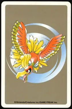 CHIKORITA NO. 152 ACE OF CLUBS GOLD POKEMON POKER CARD JAPANESE GOLD 1999 - Image 3